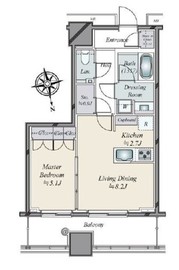 WORLD TOWER RESIDENCE 15階 間取り図