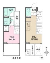 La Perla Jiyugaoka 102 間取り図