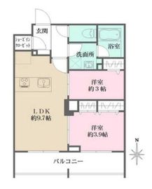 La Perla Jiyugaoka (ラペルラ自由が丘) 202 間取り図