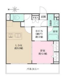 La Perla Jiyugaoka 307 間取り図