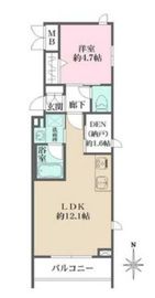 La Perla Jiyugaoka 301 間取り図