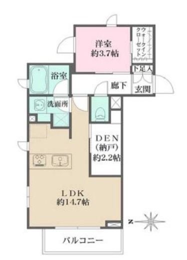 La Perla Jiyugaoka (ラペルラ自由が丘) 208 間取り図