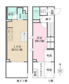 La Perla Jiyugaoka 103 間取り図
