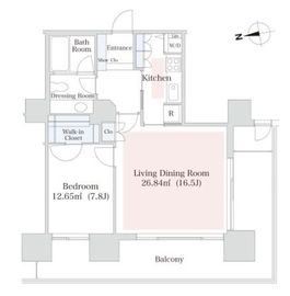 泉ガーデンレジデンス 2206 間取り図