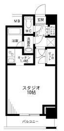 レジディア九段下 1205 間取り図