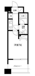 レジディア島津山 607 間取り図