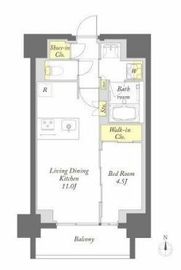 プライムメゾン錦糸町 13F4 間取り図