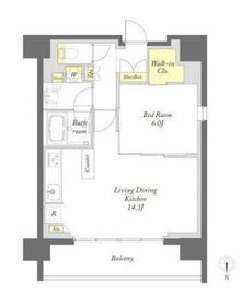 プライムメゾン錦糸町 13F5 間取り図