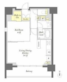 プライムメゾン錦糸町 12F6 間取り図