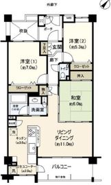 ロータリーパレスたまプラーザ 5階 間取り図