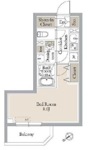 ルネサンスコート門前仲町 101 間取り図