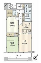 セザール小伝馬町 4階 間取り図