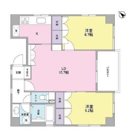 グランリヴィエール 203 間取り図