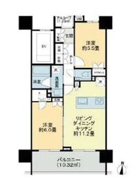 プレシス新宿御苑 3階 間取り図