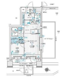 デュオステージ北千住Ⅲ 8階 間取り図
