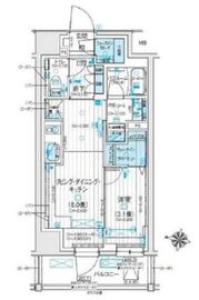 デュオステージ北千住Ⅲ 4階 間取り図