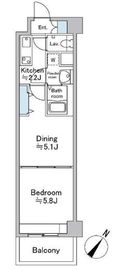 ソナーレ横浜 404 間取り図