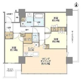 THE YOKOHAMA FRONT TOWER (ザ・ヨコハマフロントタワー) 24階 間取り図