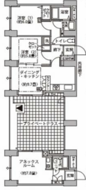 東雲キャナルコートCODAN 14-1318 間取り図