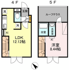 LAPiS目黒本町 (ラピス目黒本町) 405 間取り図