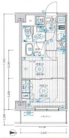 ブライズ大島 203 間取り図