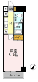 カスタリア神保町 202 間取り図