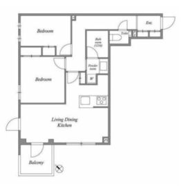ACP RESIDENCE 新江古田 404 間取り図