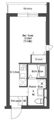 プレシャス川崎柳町 2階 間取り図