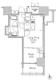 ブリリア東上野 6階 間取り図