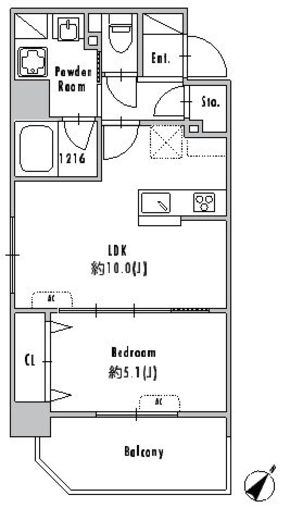 GRAN PASEO押上Ⅱ (グランパセオ押上Ⅱ) 405 間取り図