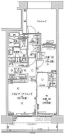 パークホームズ東陽町キャナルアリーナ 14階 間取り図