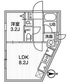 THE PALMS三鷹2 (ザ・パームス三鷹2) 102 間取り図