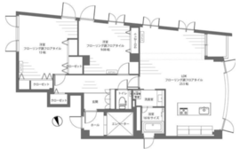 WALL西麻布 3階 間取り図