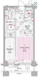 ガーラ・ヒルズ新宿 2階 間取り図