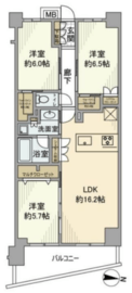 ヴェレーナ鶴見 4階 間取り図