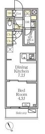 アジールコート後楽園 204 間取り図