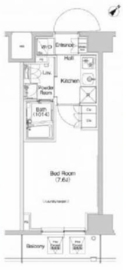 プラウドフラット登戸 1005 間取り図