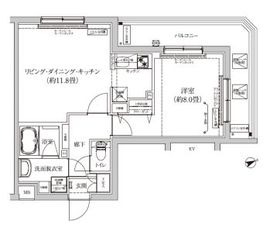 アイルグランデ品川 3階 間取り図