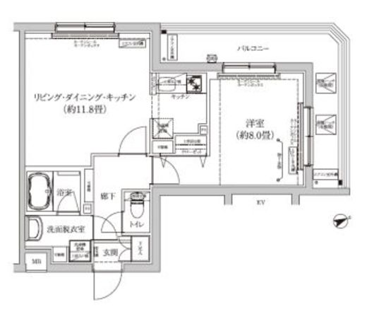 アイルグランデ品川 4階 間取り図
