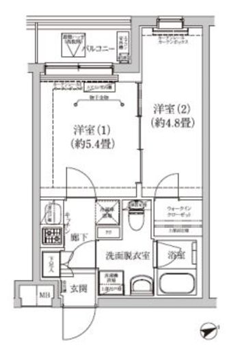 アイルグランデ品川 4階 間取り図