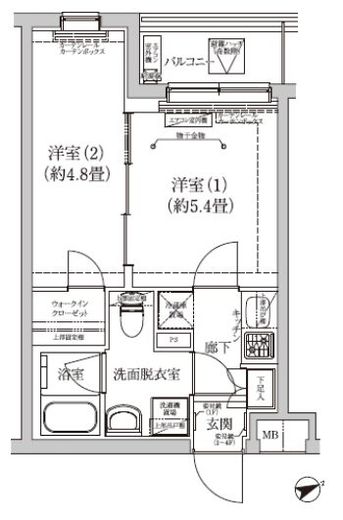 アイルグランデ品川 4階 間取り図