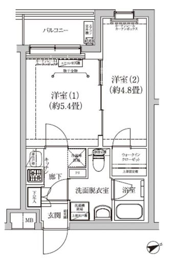 アイルグランデ品川 1階 間取り図