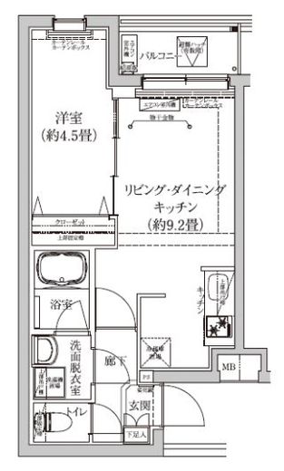 アイルグランデ品川 1階 間取り図