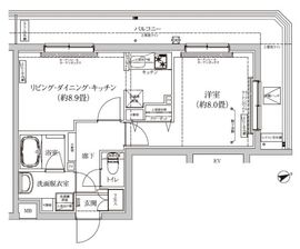 アイルグランデ品川 5階 間取り図