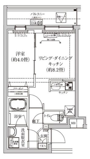 アイルグランデ品川 5階 間取り図