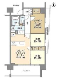 ポレスター横濱鶴見 6階 間取り図