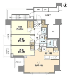 ブリリア鷺沼一丁目 11階 間取り図