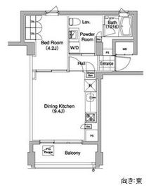 代官山BLESS 308 間取り図