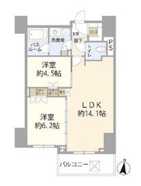 クリオ茅ヶ崎サザンマークス 9階 間取り図