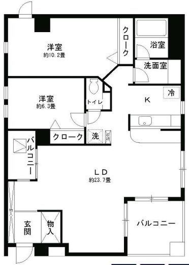 THE・NAAK（ザ・ナーク） 303 間取り図